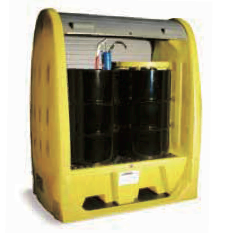 捲簾型防泄漏油桶儲存櫃